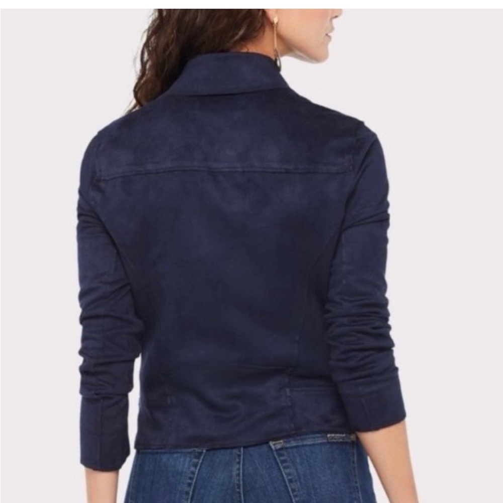 HP!⭐️ Level 99 navy blue Moto jacket - Picture 2 of 6